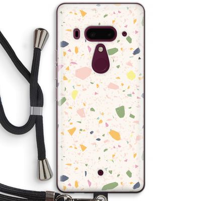 Terrazzo N°21: HTC U12+ Transparant Hoesje met koord
