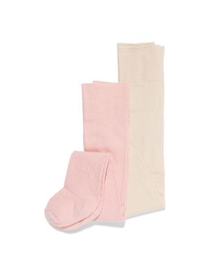 HEMA Babymaillots Rib - 2 Stuks Lichtroze (lichtroze)