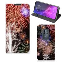 Motorola One Zoom Hippe | Standcase | Vuurwerk