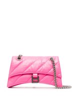 Balenciaga petit sac porté épaule matelassé Crush - Rose