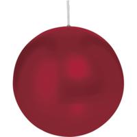 Trend Candles Bolkaars glad - bordeaux rood - 8 cm - 25 branduren - ronde kaarsen