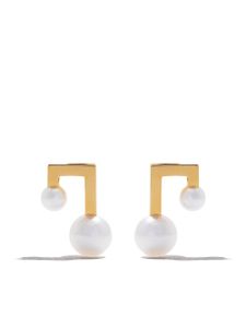 TASAKI puces d'oreilles en or 18ct Balance Note Collection à ornements