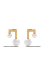 TASAKI puces d'oreilles en or 18ct Balance Note Collection à ornements - thumbnail