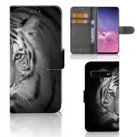 Samsung Galaxy S10 | Telefoonhoesje | Met pasjeshouder | Tijger