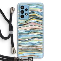 Watercolor Agate: Samsung Galaxy A52 Transparant Hoesje met koord