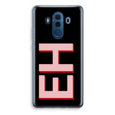Monogram: Huawei Mate 10 Pro Transparant Hoesje