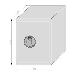 Basi 2115-0013-FP EMT 380 - Fingerprint Kluis Vingerafdrukslot