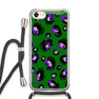 Green Cheetah: iPhone 7 Transparant Hoesje met koord
