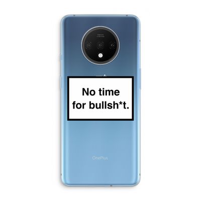 No time: OnePlus 7T Transparant Hoesje