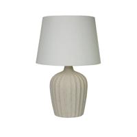 Searchlight TafellampPadstow keramiek wit - EU66037CR