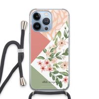 Sweet heaven geometrics: iPhone 13 Pro Transparant Hoesje met koord