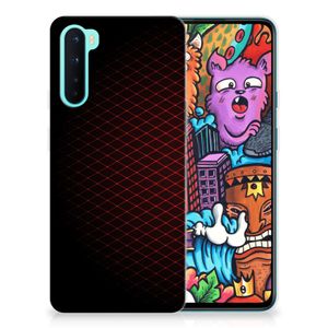 OnePlus Nord TPU bumper Geruit Rood