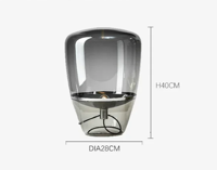 AuroraGlow - Scandinavische Designer Glazen Tafellamp LED