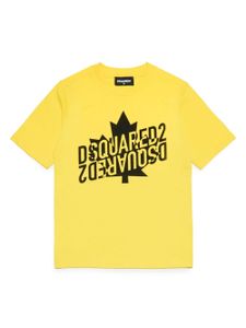 DSQUARED2 KIDS t-shirt en coton à logo imprimé - Jaune