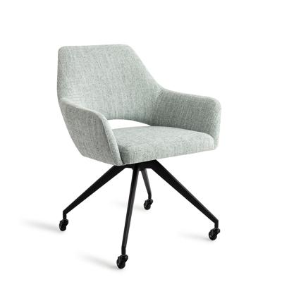 Jesper Home Eetkamerstoel 'Yanai' Glide Black, kleur Soft Sage
