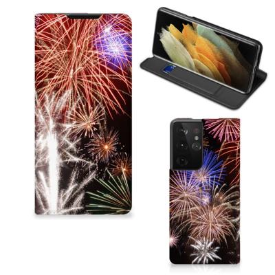 Samsung Galaxy S21 Ultra Hippe | Standcase | Vuurwerk