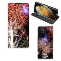 Samsung Galaxy S21 Ultra Hippe | Standcase | Vuurwerk