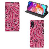 Samsung Galaxy A70 | Bookcase | Swirl Pink