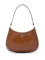 Prada sac porté épaule Cleo en cuir - Marron