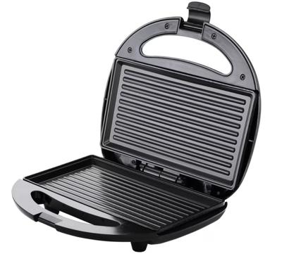 Tosti-ijzer Zwart/Zilver Elektrisch 750W Anti-aanbak