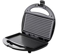 Tosti-ijzer Zwart/Zilver Elektrisch 750W Anti-aanbak