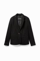 Korte blazer - BLACK - 42