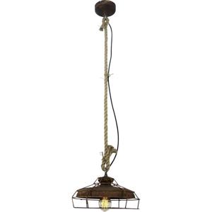 Brilliant Peter 93319/60 Hanglamp LED E27 60 W Zwart, Roest