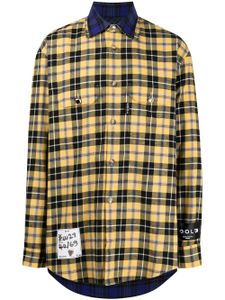 COOL T.M plaid-check print shirt - Jaune