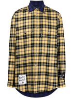 COOL T.M plaid-check print shirt - Jaune - thumbnail