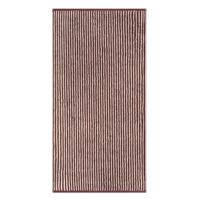 Cawö Cawö Two-Tone Stripe Handdoek 50x100 bordeaux