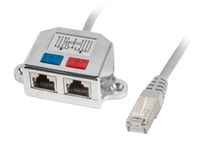 Lanberg AD-0026-S network splitter Zilver - thumbnail