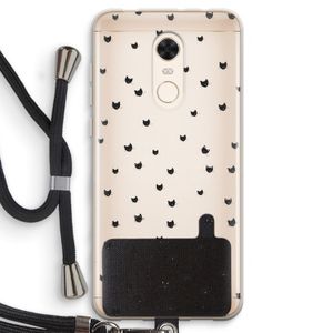 Kleine kattenkopjes: Xiaomi Redmi 5 Transparant Hoesje met koord