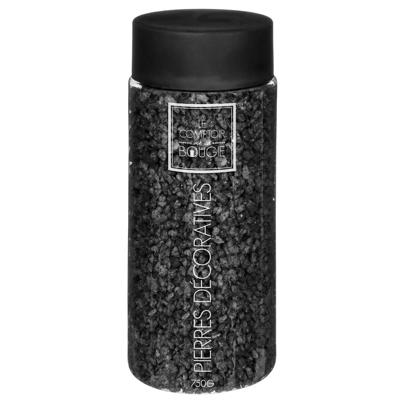 Atmosphera decoratie/hobby steentjes - zwart - 750 gram - Aquarium en vazen vulling - korrels