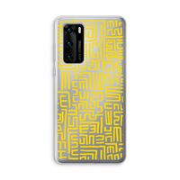 Majorelle Blue Print: Huawei P40 Transparant Hoesje Majorelle Blue Print: Huawei P40 Transparant Hoesje