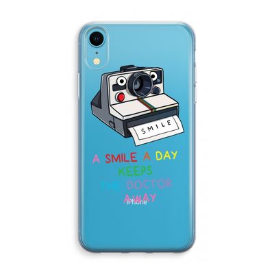 Smile: iPhone XR Transparant Hoesje
