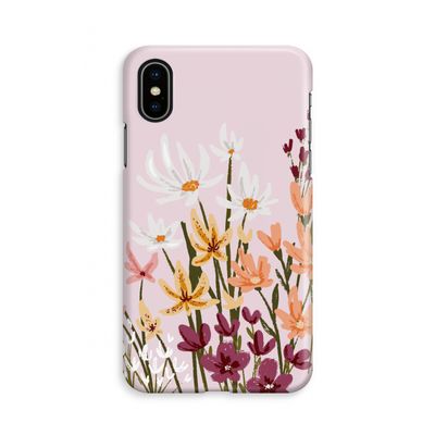 Painted wildflowers: iPhone Xs Volledig Geprint Hoesje