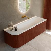 Badmeubel Mondiaz Kurve | 135 cm cm | Meubelkleur Ruby | Wastafelkleur Talc | Solid surface | Wasbak rechter zijde spoelbak | Zonder kraangat(en) Badmeubel Mondiaz Kurve | 135 cm cm | Meubelkleur Ruby | Wastafelkleur Talc | Solid surface | Wasbak rechter zijde spoelbak | Zonder kraangat(en)