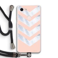 Marmeren pijlen: Pixel 3 XL Transparant Hoesje met koord