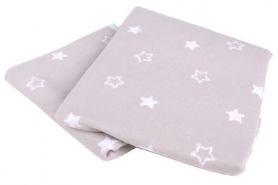 Interbaby babydeken Star 75 x 100 cm katoen beige