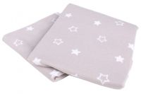 Interbaby babydeken Star 75 x 100 cm katoen beige - thumbnail