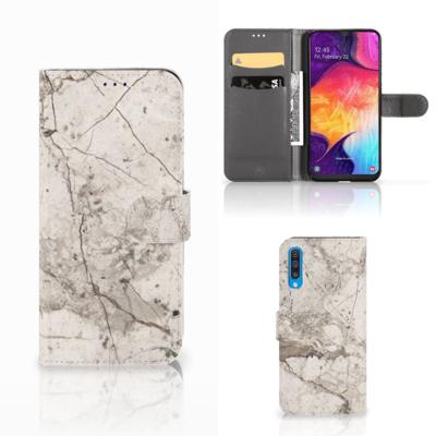 Samsung Galaxy A50 | Bookcase | Marmer Beige
