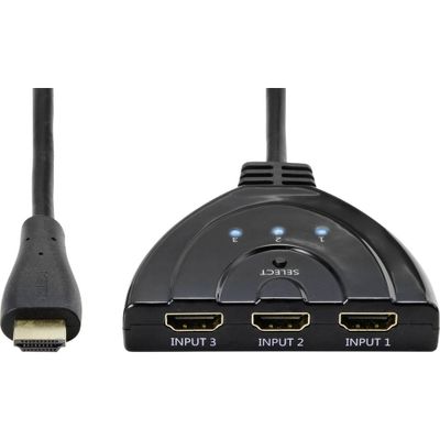 Basetech HM-SW301KT 3 poorten HDMI-switch UHD 4K @ 60 Hz