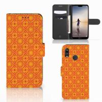 Huawei P20 Lite | Telefoon Hoesje | Batik Oranje