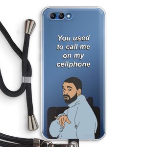 Hotline bling: Honor 10 Transparant Hoesje met koord