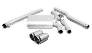 Remus uitlaat passend voor (cat-back) passend voor Mini Cooper S (JCW) F56/F57 - Zilver Carbon 756215397002698CR