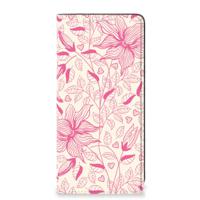 Samsung Galaxy A21s Smart Cover Pink Flowers