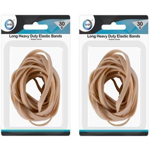 DID Elastiekjes - 2x - rubber - 30 gram - brede elastieken - hobby/kantoor