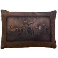 Kussen wild suede look groot Donkerbruin Kussen wild suede look groot Donkerbruin