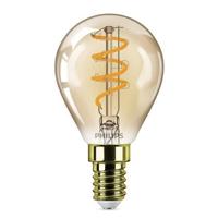 Philips LED Deco filament kogel lamp goud dimbaar - E14 2,6W 136lm 18…