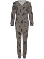Antracietgrijze pyjama speelse strepen Antracietgrijze pyjama speelse strepen
